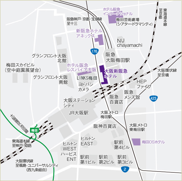 ホテル周辺地図