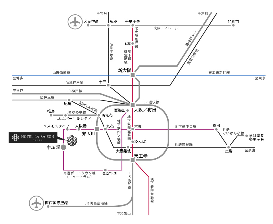 大阪路線図