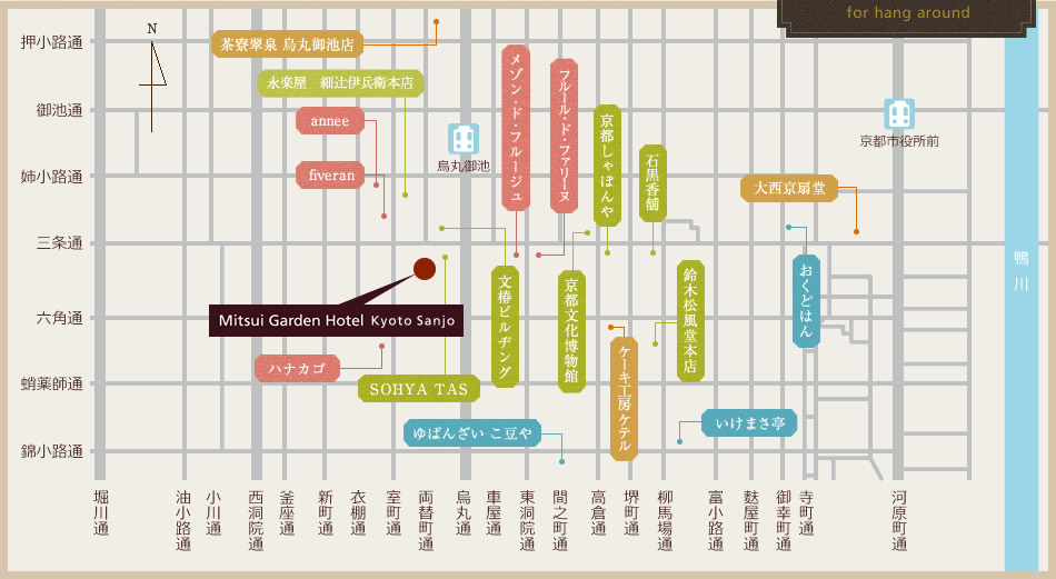 京都観光マップ