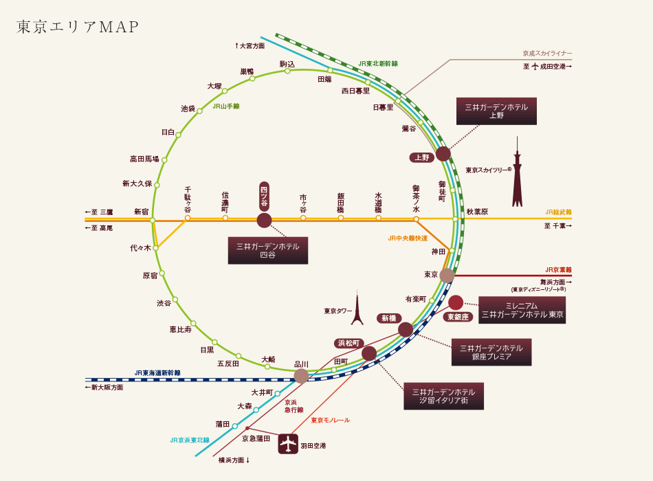 東京エリアマップ